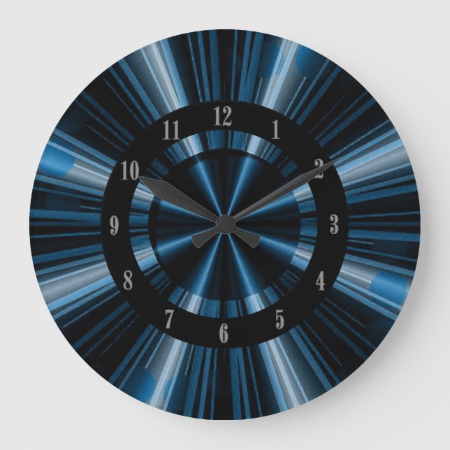 Rayos azules del reloj de pared de luz (Anverso)