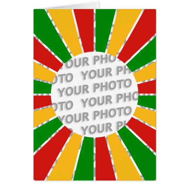 RAYOS DE BOTÓN DE LA BANDERA RASTAFARI + tu signo  (Frente)