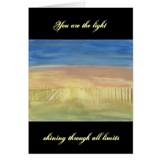 Rayos de Sun a través de la cerca (Frente)