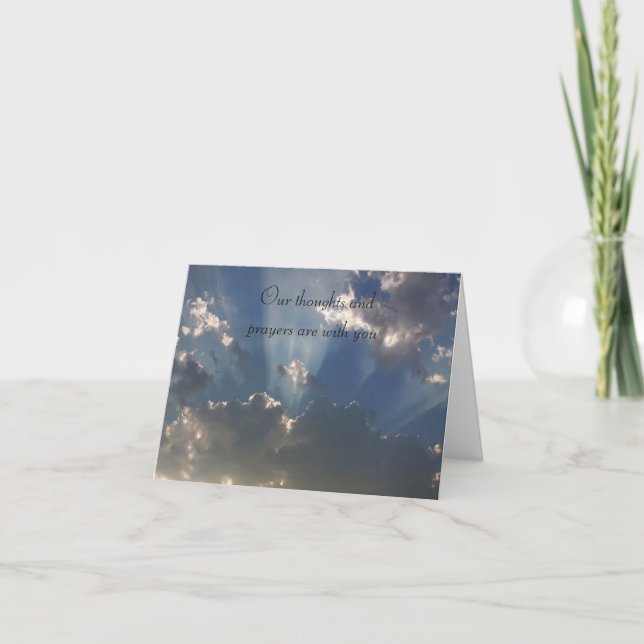 Rayos de Sun a través de la tarjeta de (Anverso)