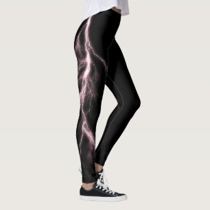Rayos rosados golpea a Spandex Leggings