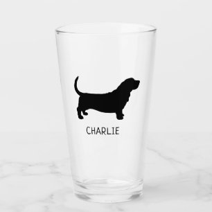 Raza de perro personalizada de la silueta de la he