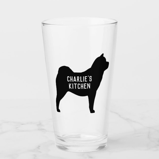 Raza de perro personalizada de silueta suave (Anverso)