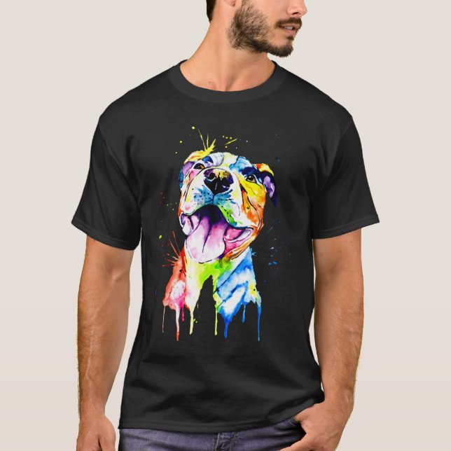 Raza divertida de Perro Pitbull - Camiseta Pitbull (Anverso)