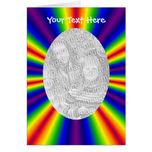 Razas arcoiris diseñan su tarjeta de fotos
