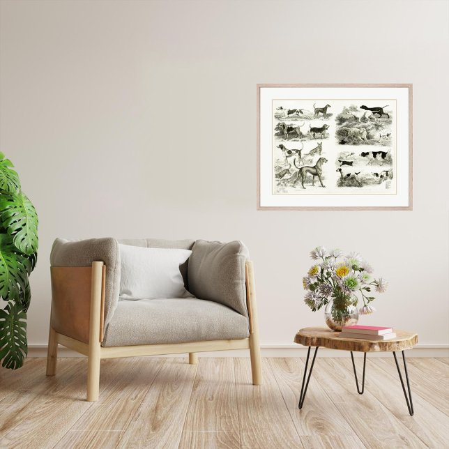 Razas de perro de 1830 - Impresión de archivo (Subido por el creador)