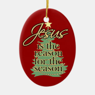 Razón de Jesús para el ornamento navideño de tempo