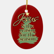 Razón de Jesús para el ornamento personalizado de 