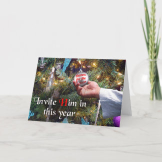 Razón de la estación, tarjeta de Navidad de Jesús