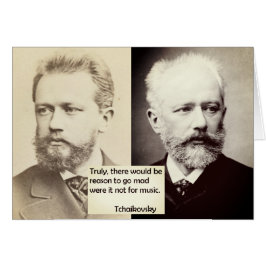 Razón de la tarjeta de Tchaikovsky para ir enojado