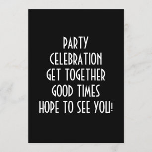 RAZÓN PARA CELEBRAR LA INVITACIÓN