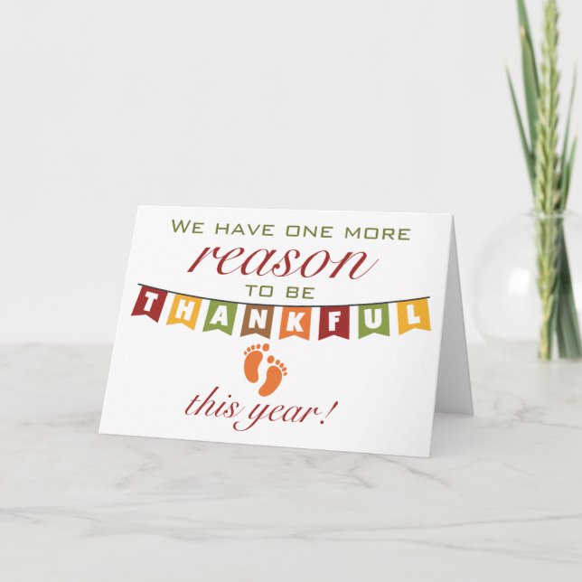 Razón Para Estar Agradecida Tarjeta De Invitación  (Anverso)