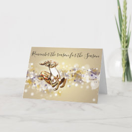 Razón para la tarjeta de Navidades cristianos de t