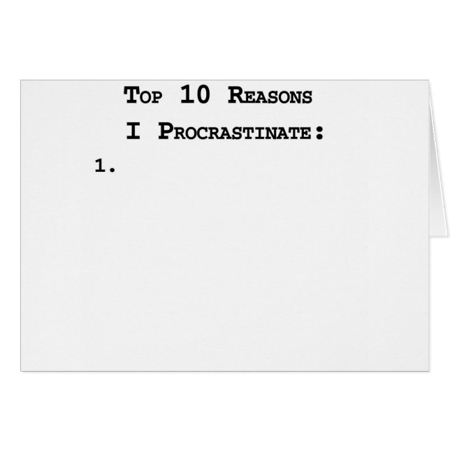 Razones del top 10 que procrastino (Anverso (Horizontal))