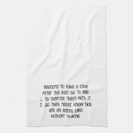 Razones para cocer una torta - toalla de cocina