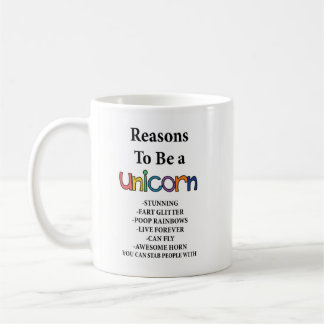 Razones para ser una taza del unicornio con