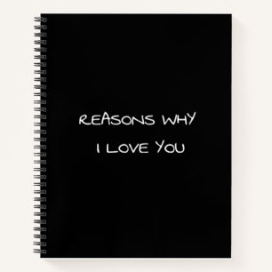 Razones por las que te amo cuaderno