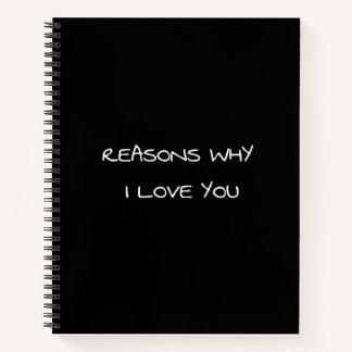 Razones por las que te amo cuaderno