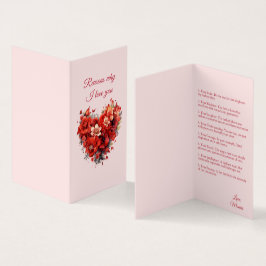 Razones por las que te amo | Tarjeta de Personaliz