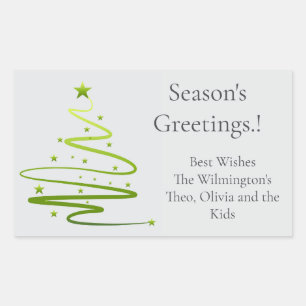 Razzle Dazzle Navidades Etiqueta de regalo rectang