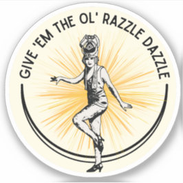 Razzle Dazzle | Pegatina de bailarina de Flapper d