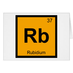 Rb - Química del Rubidio Símbolo de la Tabla Perió