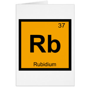 Rb - Química del Rubidio Símbolo de la Tabla Perió