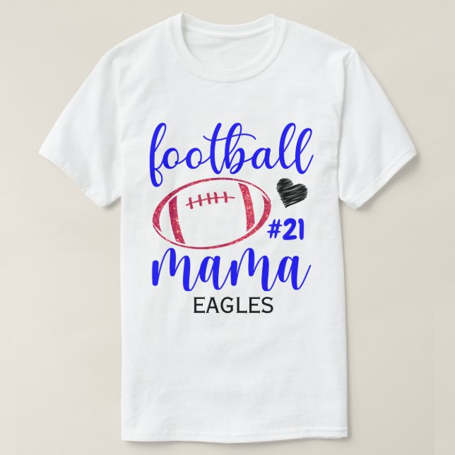RD: Camisa de Mamá de Fútbol Personalizada, secund (Diseño del anverso)