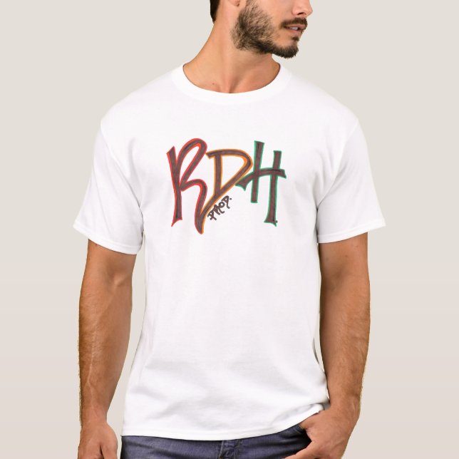RDHprod. Camiseta del modelo de Rasta (Anverso)