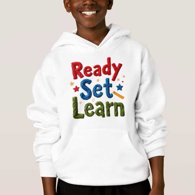 Ready Set Learn Kid's T-Shirt (Anverso)
