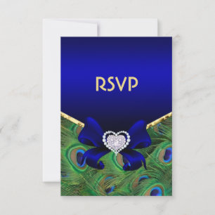 Real Blue Peacock RSVP