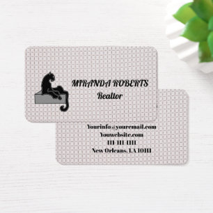 Real Estate Agent Black and White  Add