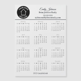 Real Estate Company Your Logo 2022 Calendar Magnet