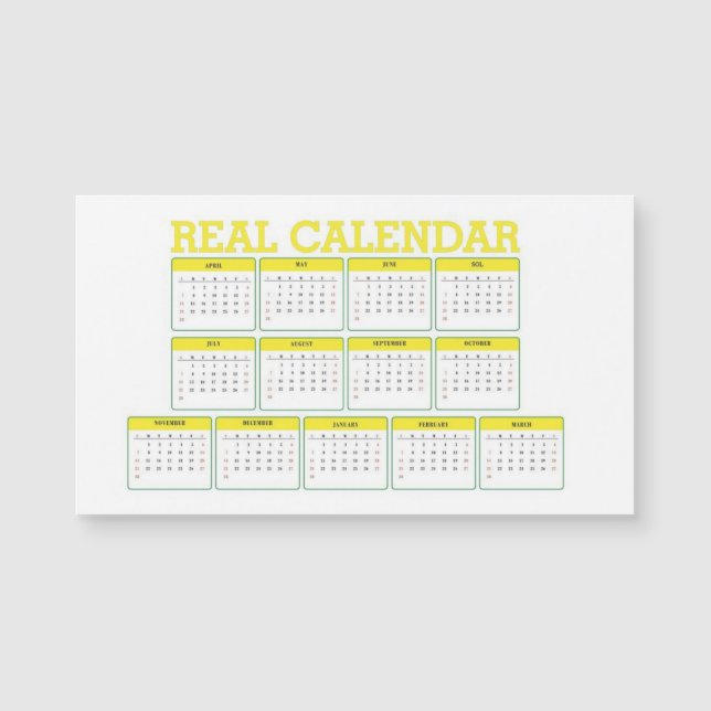 real fixed calendar (Anverso)