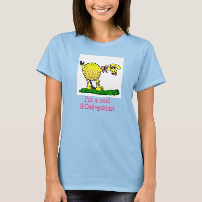 Real GOat Getter T Camisetas para mujeres (Anverso)