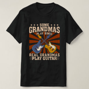 Real Grandpas Juega Guitarra Camiseta divertida