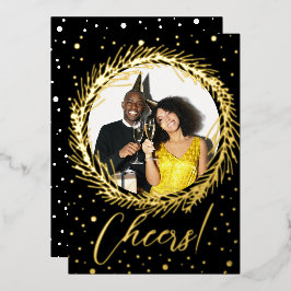 Real Relieve metalizado Saluda la tarjeta de vacac