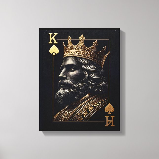 Real Rey de oro de espadas Imprimir arte (Anverso)