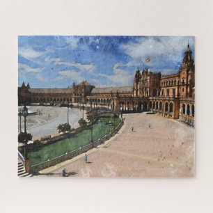 Real Spain- Plaza De Espana Jigsaw Puzzle