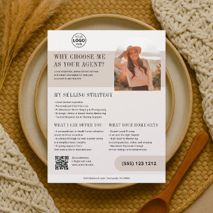 Real State Agent Business Brown Flyer