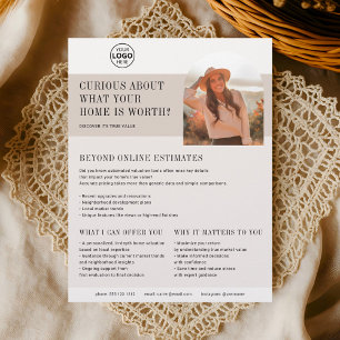 Real State Business Home Valuation Brown Flyer