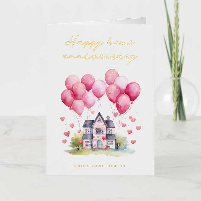 Realidad de aniversario de oro feliz en casa (Anverso)