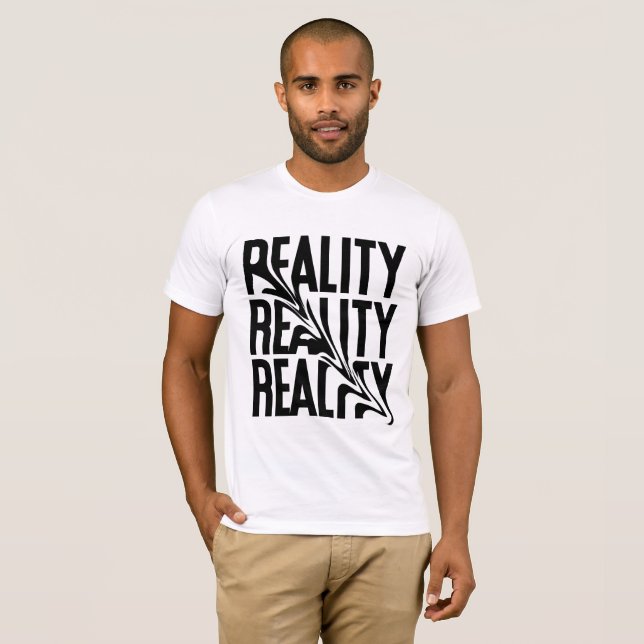 Realidad distorsionada camiseta retro (Anverso completo)