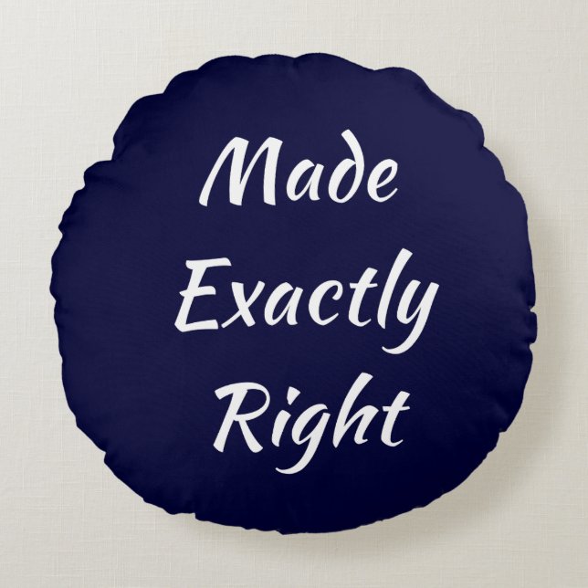 Realizado Exactamente a la derecha Almohada redond (Anverso)