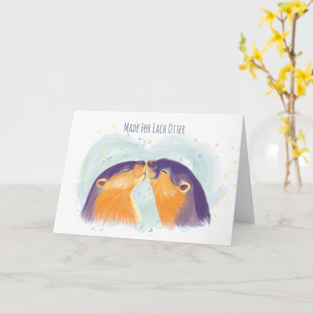 Realizado Para Cada Tarjeta Otter (flor amarilla)