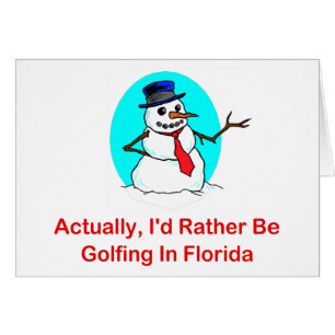 Realmente, Golfing bastante en la Florida