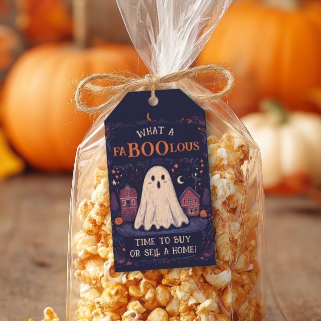 Realtor Halloween Pop Por Etiqueta (Editable Halloween Pop By Tag)