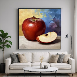 Rebanada de manzana - Arte de naturaleza muerta al