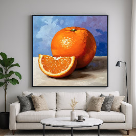 Rebanada de naranja - Arte de naturaleza muerta al