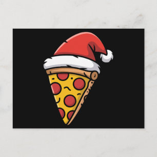 Rebanada de pizza de Navidad Sombrero de Santa Pep